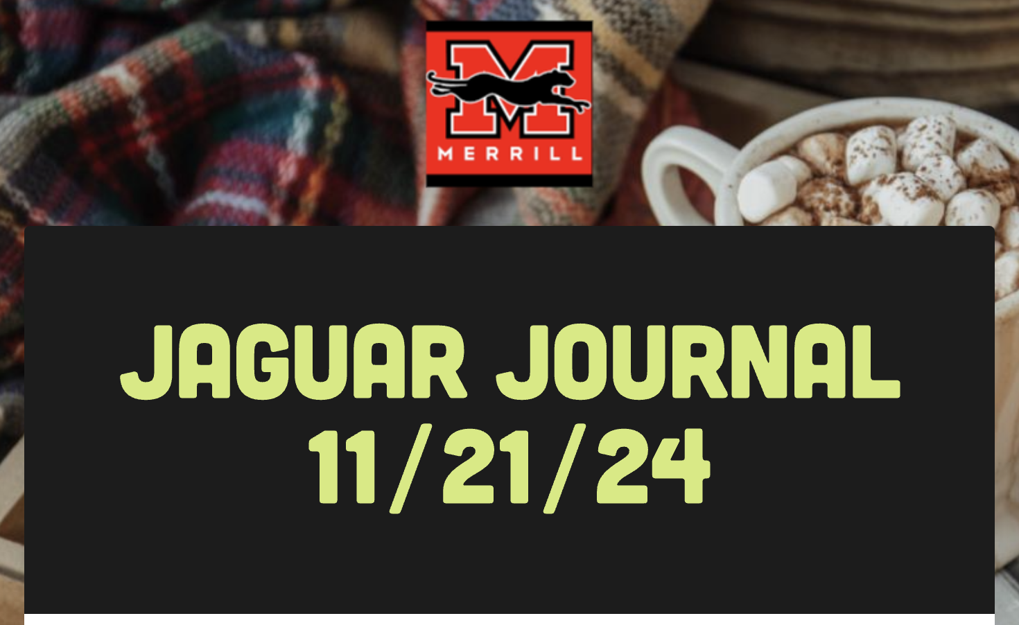 Jaguar Journal 11/21/24